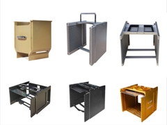 Metalen bloemenmandje 6-inch Wafer Reiniging Silicon Wafer Carrier Cassette Verpakking Testmandje