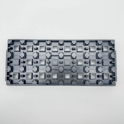 kopen Zwarte aangepaste Jedec Matrix Trays Warpage Minder dan 0,76 mm Halfrondverpakkingsbak online manufacture
