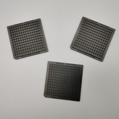 2 inch vierkant draagbare zwarte plastic IC chip tray voor IC apparaten